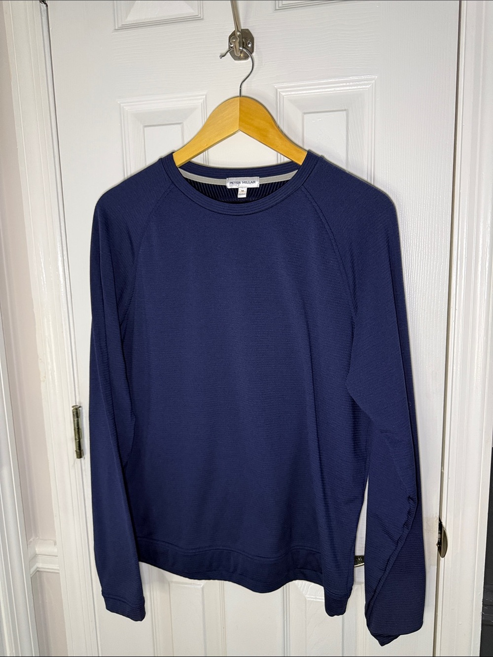 Peter Millar Navy Long Sleeve Crewneck - Picture 1 of 7